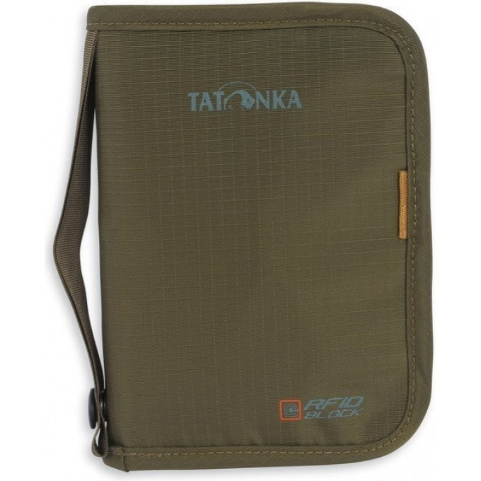 Компактный кошелек-чехол TATONKA TRAVEL ZIP M RFID для денег и документов, olive 2958,331 - olive